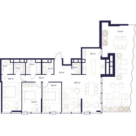 Квартира 146,4 м², 4-комнатная - изображение 1