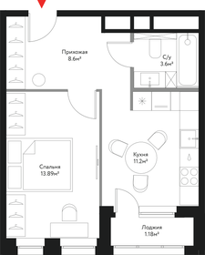 29,9 м², 1-комнатная квартира 12 500 000 ₽ - изображение 170