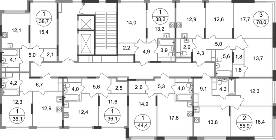 38 м², 1-комнатная квартира 10 990 000 ₽ - изображение 7