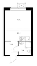 Квартира 22,6 м², студия - изображение 1