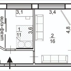 Квартира 65 м², 3-комнатная - изображение 3