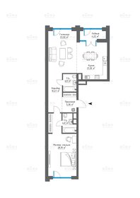 Квартира 99,7 м², 2-комнатная - изображение 1
