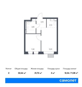 32 м², 2-комнатная квартира 8 000 000 ₽ - изображение 101