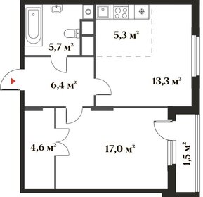 51,3 м², 2-комнатная квартира 13 130 809 ₽ - изображение 89