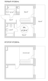 Квартира 47 м², 1-комнатные - изображение 2