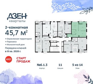 Квартира 45,7 м², 2-комнатная - изображение 2