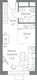 19,6 м², квартира-студия 6 500 000 ₽ - изображение 122