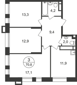 73,4 м², 3-комнатная квартира 17 061 748 ₽ - изображение 85