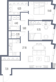 75,8 м², 2-комнатная квартира 32 290 800 ₽ - изображение 16