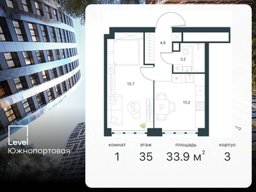 33,7 м², 1-комнатная квартира 12 950 000 ₽ - изображение 121