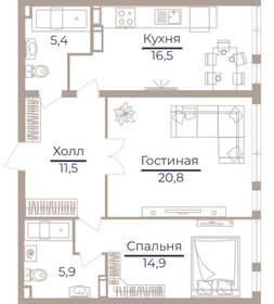 78,1 м², 2-комнатная квартира 40 182 448 ₽ - изображение 69