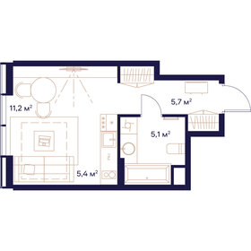 28 м², квартира-студия 16 104 000 ₽ - изображение 39