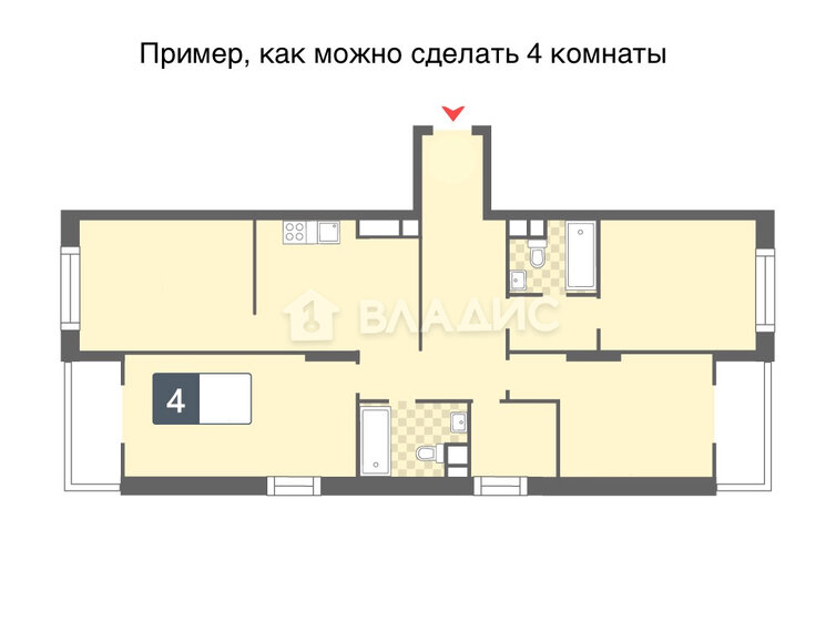 110 м², 3-комнатная квартира 20 800 000 ₽ - изображение 1