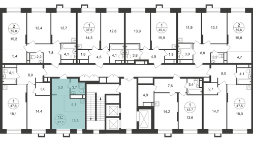 24 м², квартира-студия 8 650 000 ₽ - изображение 119