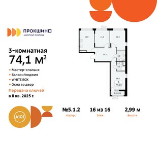 75,7 м², 3-комнатная квартира 20 999 900 ₽ - изображение 96