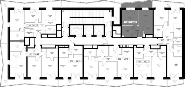 28 м², квартира-студия 16 500 000 ₽ - изображение 130