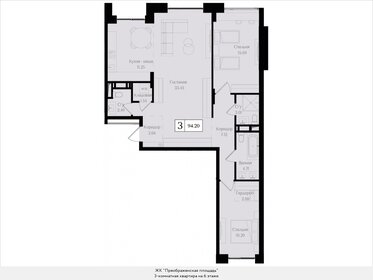 98,5 м², 3-комнатная квартира 43 067 936 ₽ - изображение 13