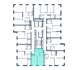 47,6 м², 1-комнатная квартира 25 544 778 ₽ - изображение 23