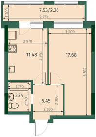 Квартира 40,6 м², 1-комнатная - изображение 1