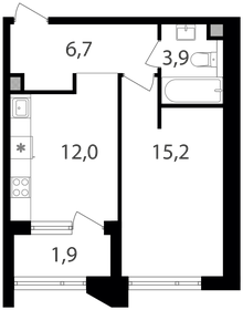 41,4 м², 1-комнатная квартира 20 360 520 ₽ - изображение 82