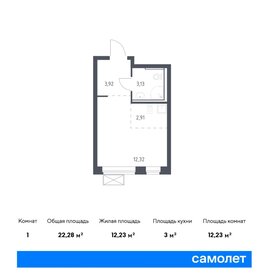 22,3 м², квартира-студия 5 500 000 ₽ - изображение 70