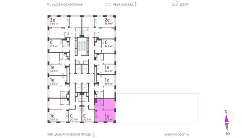 37,5 м², 1-комнатная квартира 15 106 425 ₽ - изображение 68