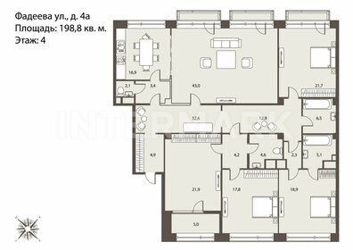 Квартира 198,8 м², 5-комнатная - изображение 4