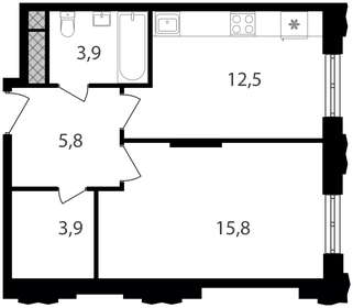 44,4 м², 2-комнатная квартира 10 900 000 ₽ - изображение 139