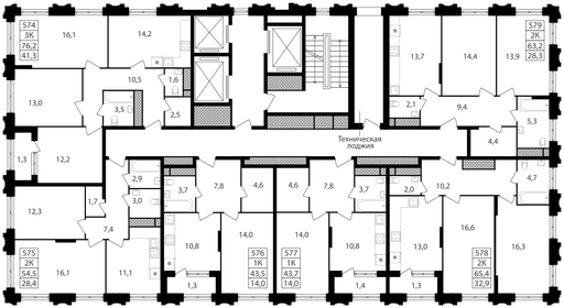 43 м², 1-комнатная квартира 13 420 300 ₽ - изображение 71