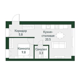 43,2 м², 1-комнатная квартира 5 443 200 ₽ - изображение 60