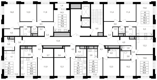 19,2 м², 1-комнатные апартаменты 5 990 000 ₽ - изображение 164