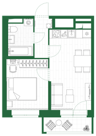 Квартира 55,2 м², 2-комнатная - изображение 3