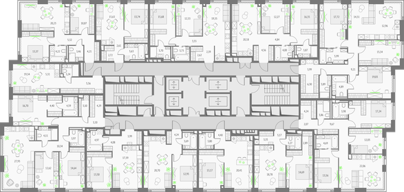 61,2 м², 2-комнатные апартаменты 26 000 000 ₽ - изображение 115