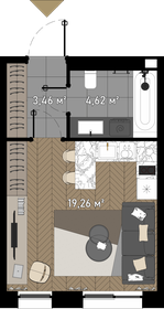 32 м², апартаменты-студия 12 377 143 ₽ - изображение 107