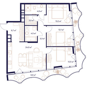 90 м², 3-комнатная квартира 45 380 000 ₽ - изображение 91