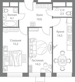62 м², 2-комнатная квартира 14 950 000 ₽ - изображение 47