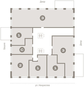 Квартира 63,4 м², 1-комнатная - изображение 2