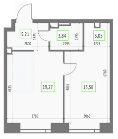 52,8 м², 1-комнатные апартаменты 23 000 000 ₽ - изображение 116