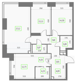 116,8 м², 4-комнатная квартира 36 000 000 ₽ - изображение 130