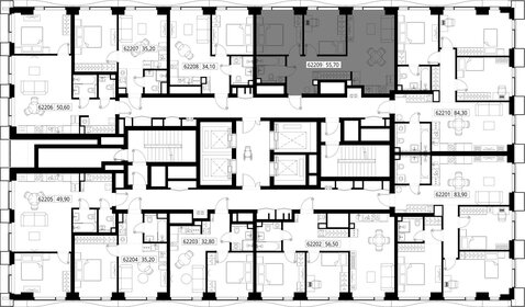52,6 м², 2-комнатная квартира 18 382 016 ₽ - изображение 123