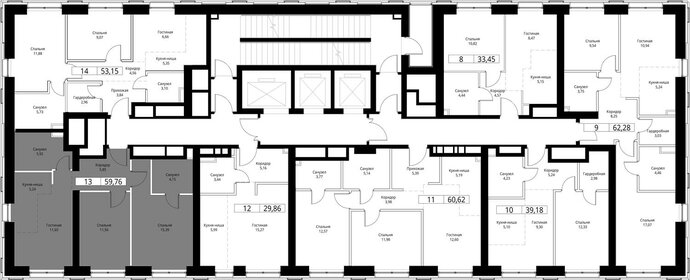 66,9 м², 2-комнатная квартира 24 400 052 ₽ - изображение 112