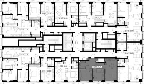 52,6 м², 2-комнатная квартира 18 382 016 ₽ - изображение 88