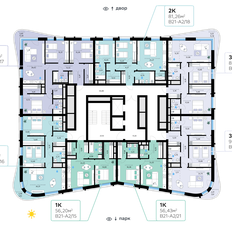 Квартира 90,8 м², 2-комнатная - изображение 2