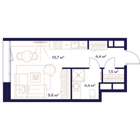 30,6 м², 1-комнатная квартира 17 672 600 ₽ - изображение 54
