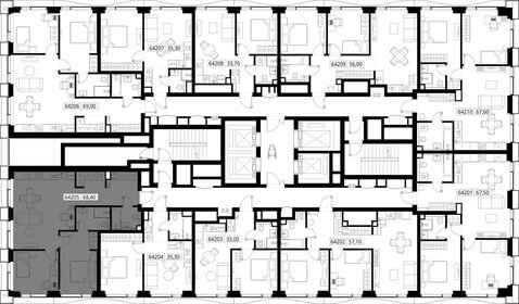 Квартира 68,4 м², 2-комнатная - изображение 2
