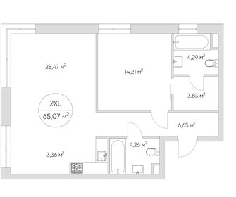 89 м², 3-комнатная квартира 25 950 000 ₽ - изображение 186