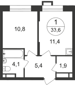 29,1 м², 1-комнатные апартаменты 6 900 000 ₽ - изображение 51