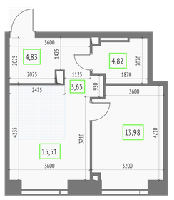 42,9 м², 1-комнатная квартира 22 327 072 ₽ - изображение 91