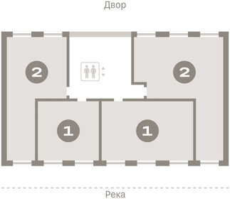 Квартира 65,1 м², 1-комнатная - изображение 2