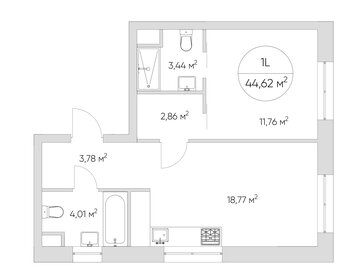 43,5 м², 1-комнатная квартира 14 100 000 ₽ - изображение 112